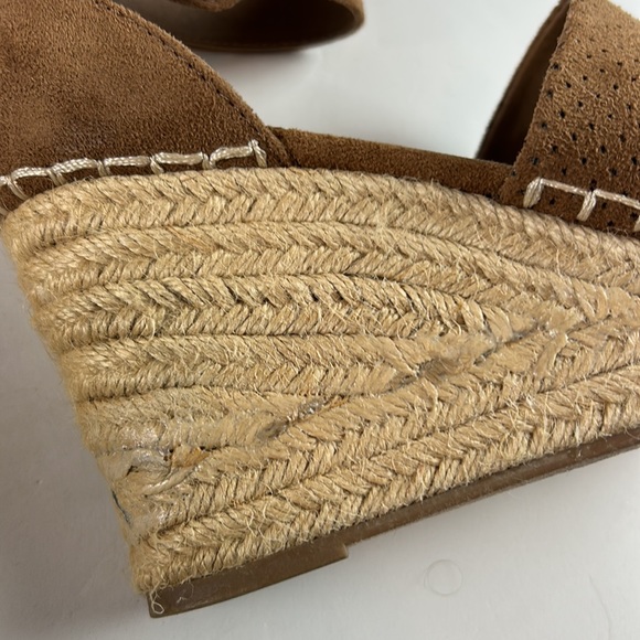 ALTAR’D STATE brown suede buckle espadrille wedge - Picture 5 of 8